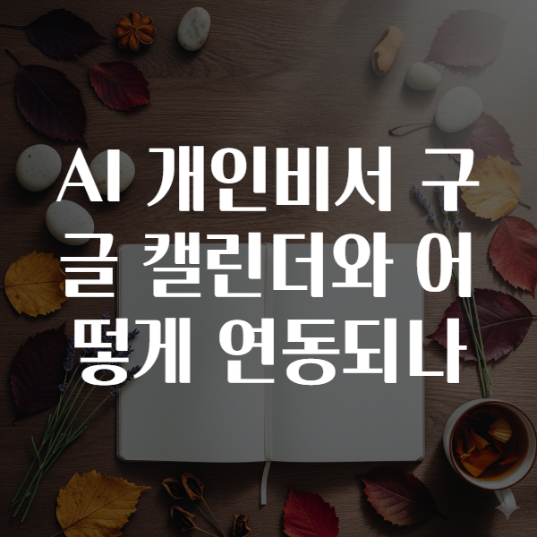AI 개인비서 구글 캘린더와 어떻게 연동되나