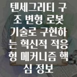 텐세그리티 구조 변형 로봇